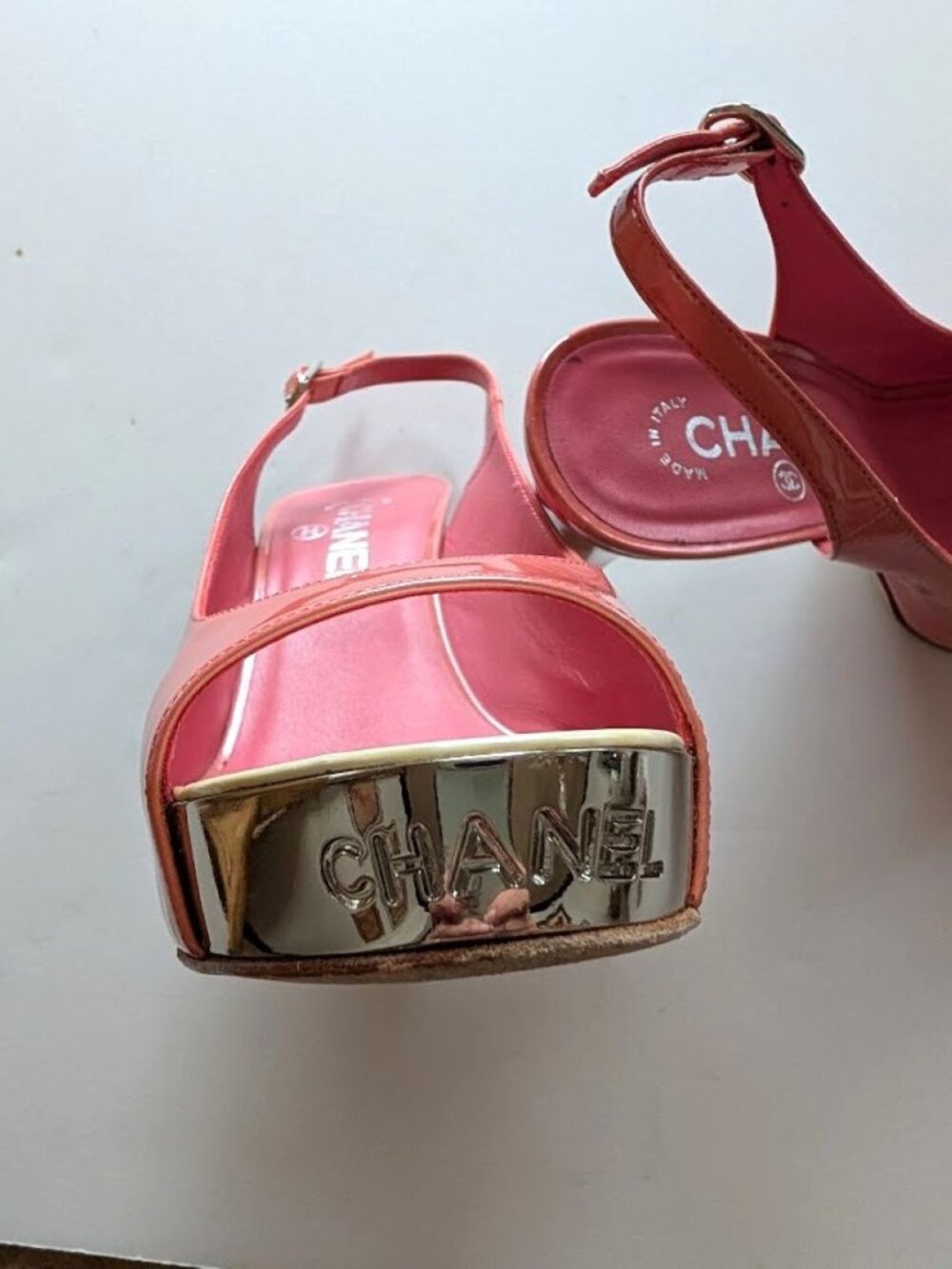 Chanel slingback platform pump (LIKE NEW) - Picture 8 of 10